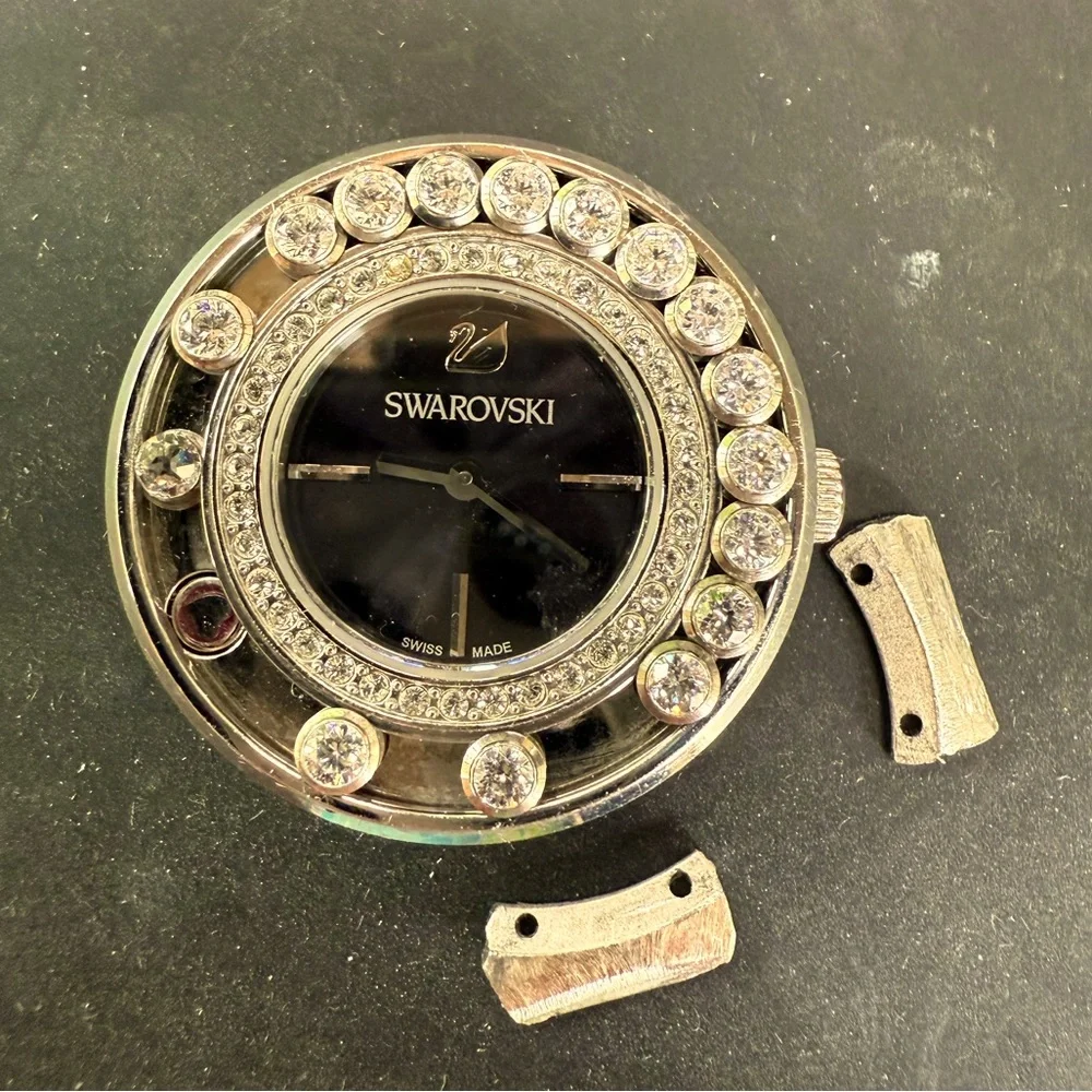Swarovski‎ lovely crystals watch parts case mechanism and watch band inserts